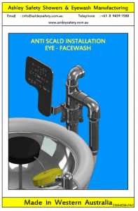 Anti-Scald Valve Eyewash Installation