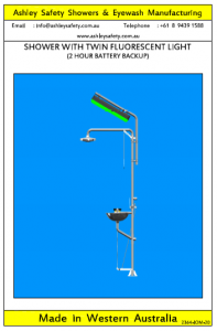 Shower with Fluorescent Light