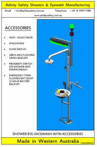 Shower Face/Eye-wash With Accessories